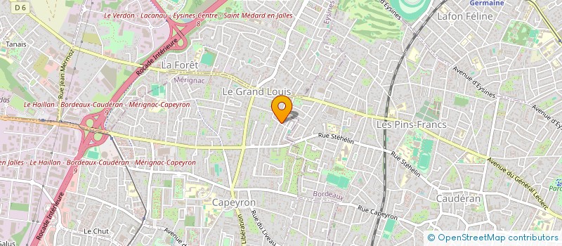 localisation de l'entreprise APJM IMPEX  MERIGNAC