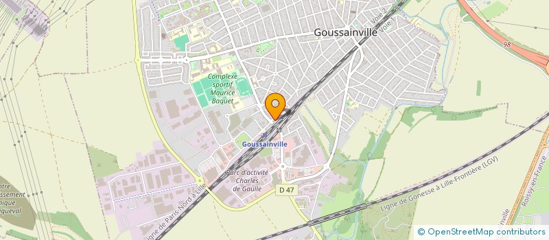 localisation de l'entreprise APK  GOUSSAINVILLE