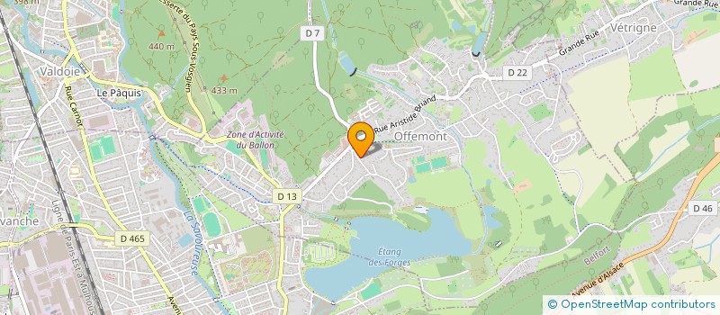 localisation de l'entreprise APK à OFFEMONT