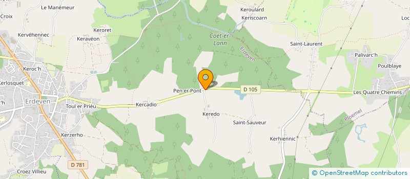 localisation de l'entreprise APK  ERDEVEN