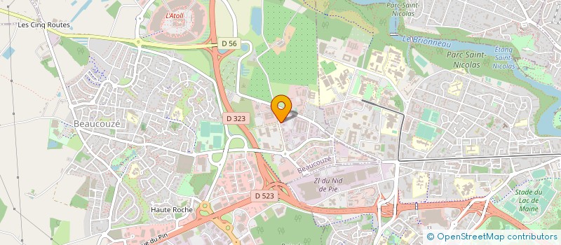 localisation de l'entreprise APL à ANGERS
