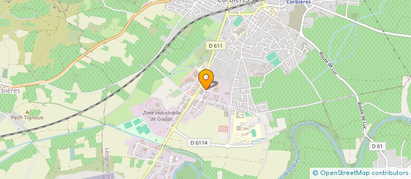 localisation de l'entreprise APL  LEZIGNAN-CORBIERES