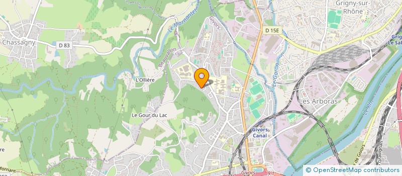 localisation de l'entreprise APL DUFAUT  GIVORS