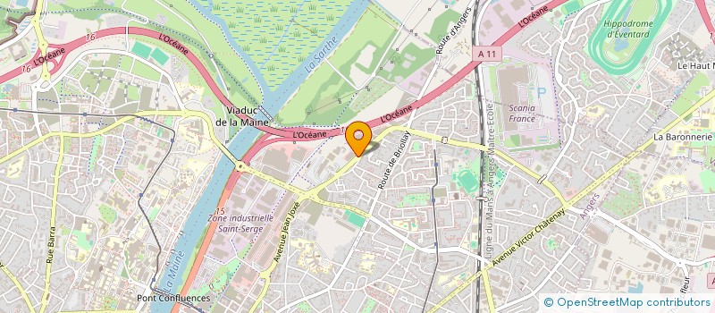localisation de l'entreprise APL IMMO 72 à ANGERS