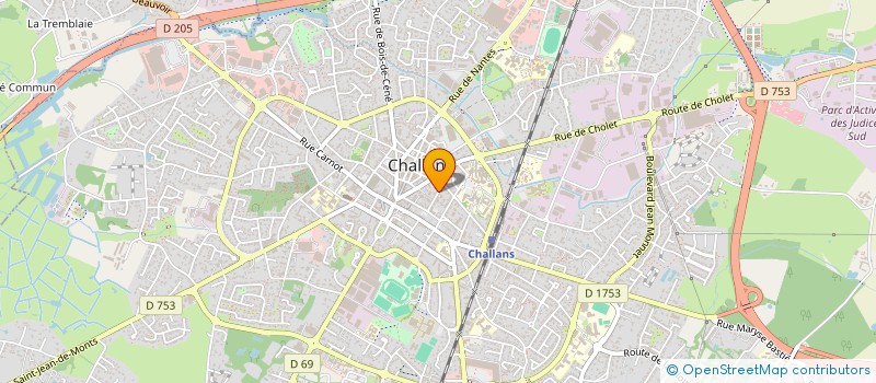 localisation de l'entreprise APL IMMO à CHALLANS