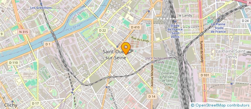 localisation de l'entreprise APLAT COPIE à SAINT-OUEN-SUR-SEINE