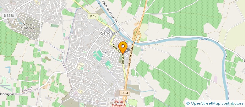 localisation de l'entreprise APLE  SERIGNAN