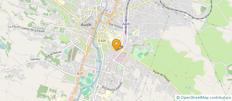 localisation de l'entreprise APLEJD  AUCH