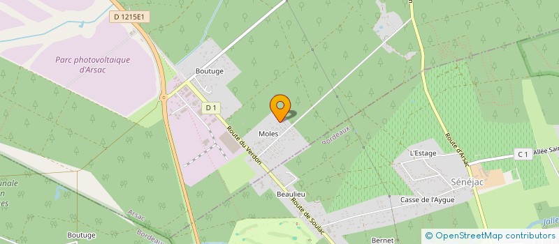 localisation de l'entreprise APLG IMMO  ARSAC