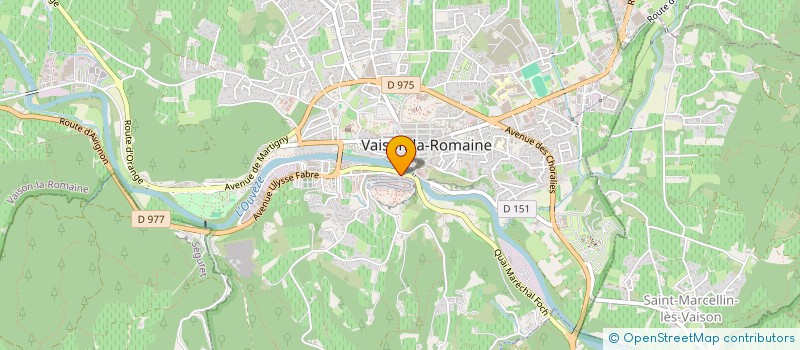 localisation de l'entreprise APLHA PISCINES à VAISON-LA-ROMAINE
