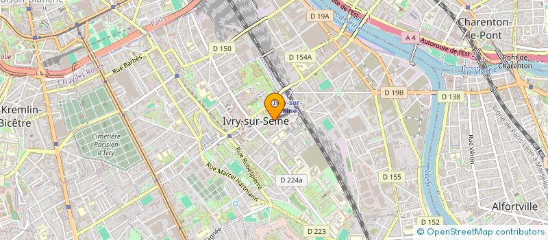 localisation de l'entreprise APLICOM 94 à IVRY-SUR-SEINE