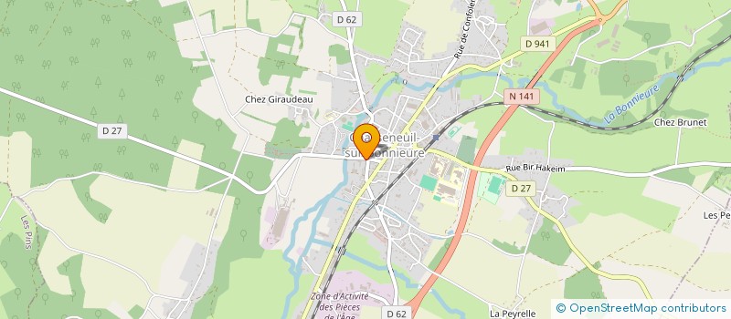 localisation de l'entreprise APLILAQ à CHASSENEUIL-SUR-BONNIEURE