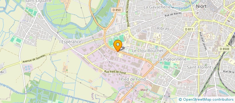 localisation de l'entreprise APLITEM TECHNOLOGIES INDUSTRIEL BELLION à NIORT