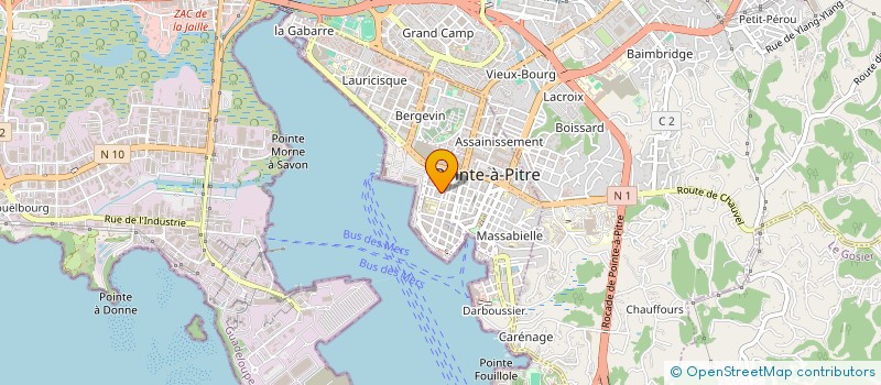 localisation de l'entreprise APLM ASSOCIATION PARTI LIBERAL MODERE à POINTE A PITRE