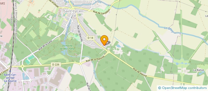 localisation de l'entreprise APLS45 AUTO  SAINT-CYR-EN-VAL