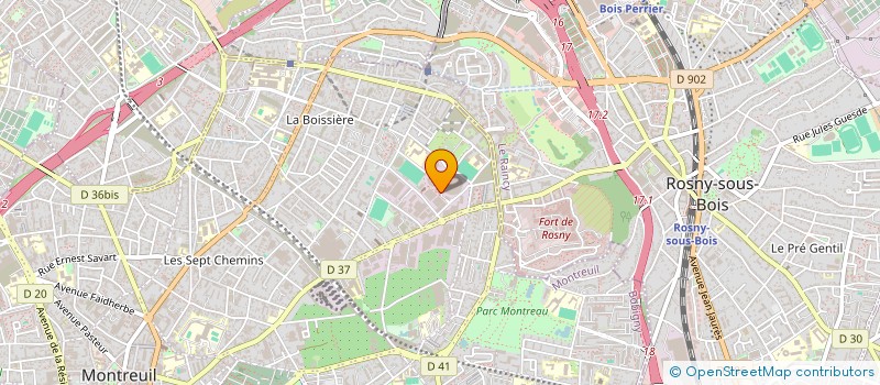 localisation de l'entreprise APLUS à MONTREUIL