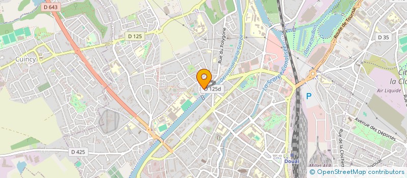 localisation de l'entreprise APM à DOUAI