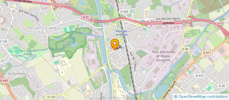localisation de l'entreprise APM 59  DOUAI