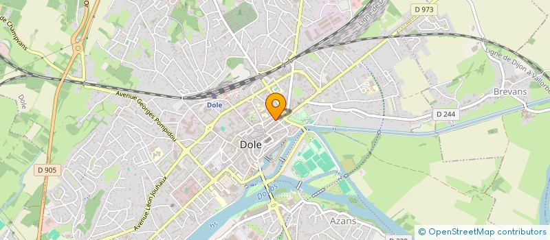 localisation de l'entreprise APM à DOLE