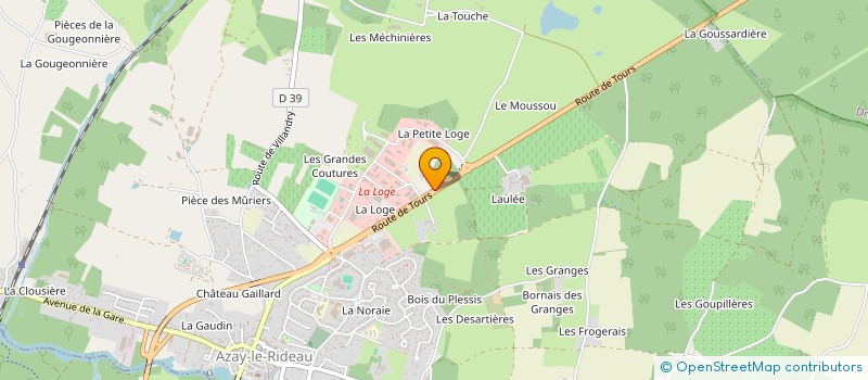 localisation de l'entreprise APM  AZAY-LE-RIDEAU