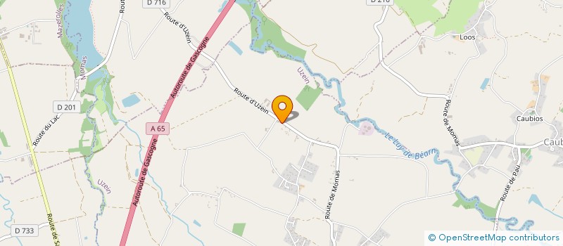 localisation de l'entreprise APM  UZEIN