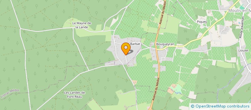 localisation de l'entreprise APM  LISTRAC-MEDOC