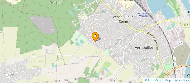 localisation de l'entreprise APM DECO RENOV  VERNEUIL-SUR-SEINE