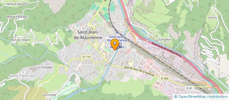 localisation de l'entreprise APM MILLIEX  SAINT-JEAN-DE-MAURIENNE