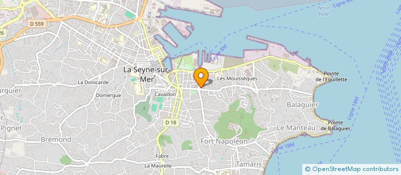 localisation de l'entreprise APM PORTE MARINE à LA SEYNE-SUR-MER