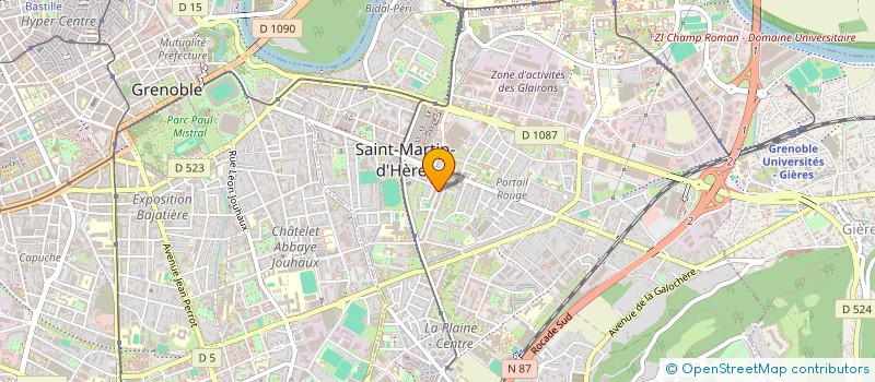 localisation de l'entreprise APM SECURITE à SAINT-MARTIN-D'HERES