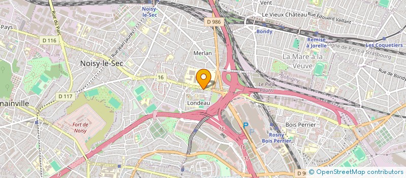 localisation de l'entreprise APM SERVICES à ROSNY-SOUS-BOIS