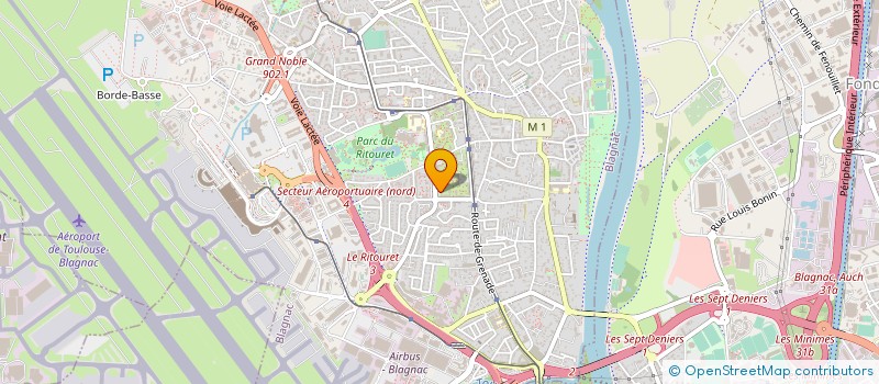 localisation de l'entreprise APM TRANSPORT à BLAGNAC