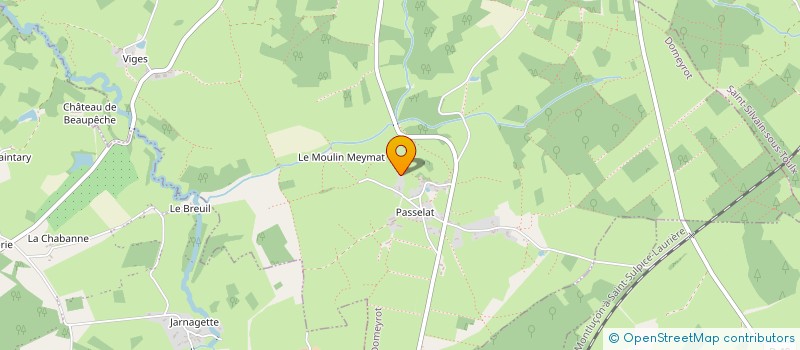localisation de l'entreprise APMD23 à DOMEYROT