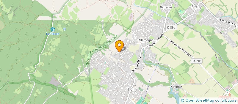 localisation de l'entreprise APMETAL  THOIRY