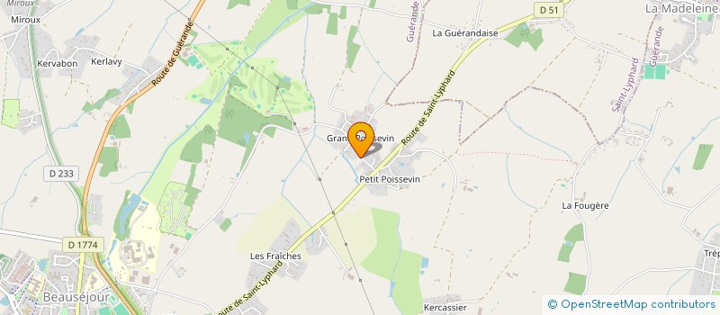 localisation de l'entreprise APMG  GUERANDE