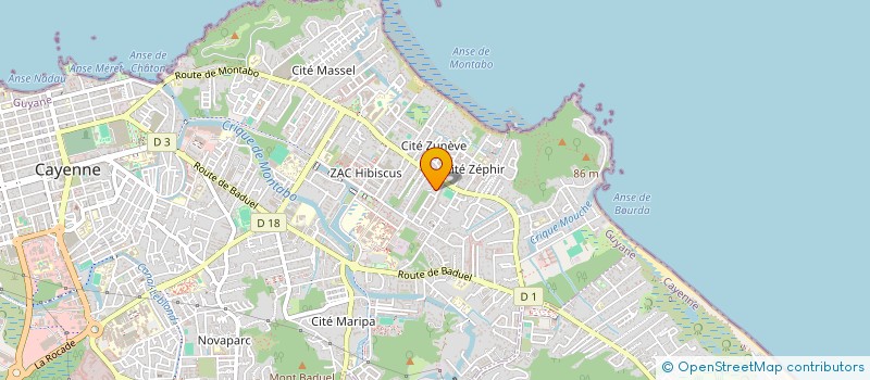 localisation de l'entreprise APMI  CAYENNE