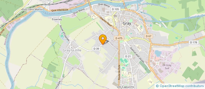 localisation de l'entreprise APN  GRAY-LA-VILLE