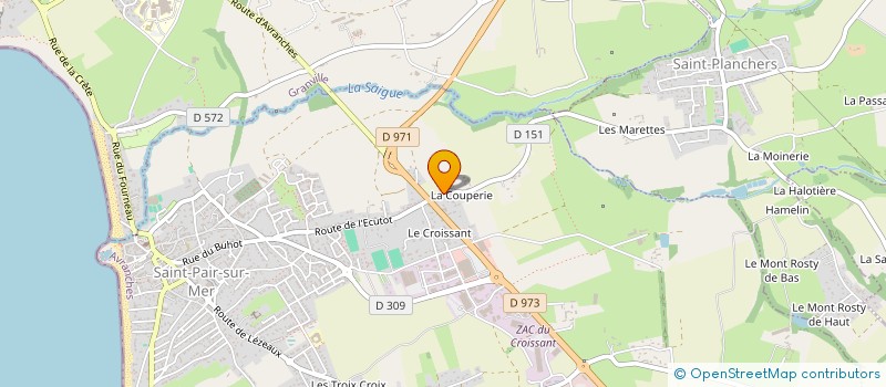 localisation de l'entreprise APN  SAINT-PAIR-SUR-MER