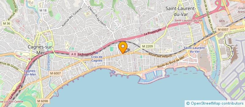 localisation de l'entreprise APNORIA 40  CAGNES-SUR-MER