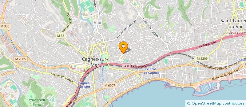localisation de l'entreprise APO à CAGNES-SUR-MER