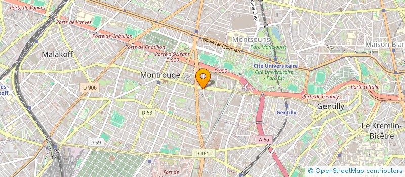 localisation de l'entreprise APO'G  MONTROUGE