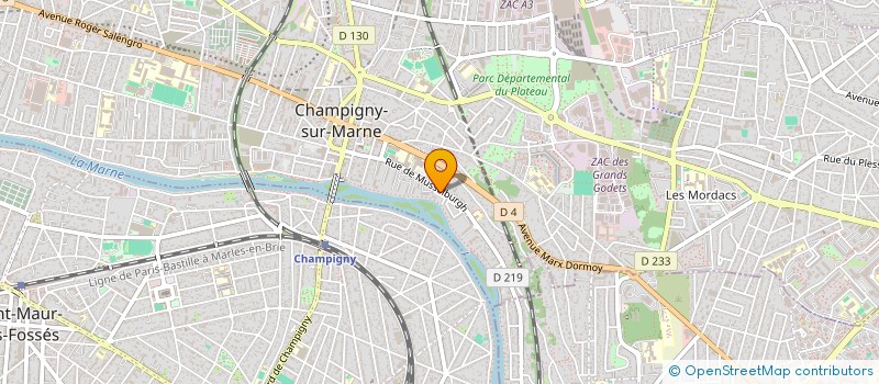 localisation de l'entreprise APO NET à CHAMPIGNY-SUR-MARNE