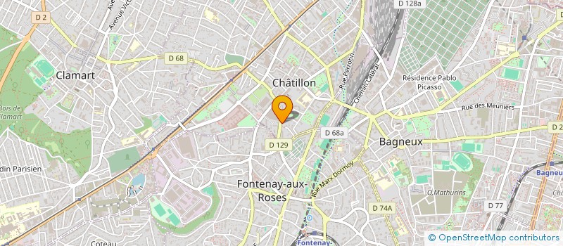 localisation de l'entreprise APOC  CHATILLON