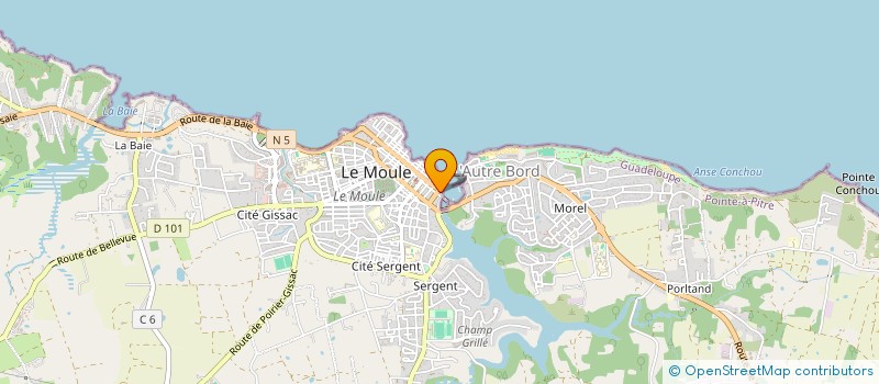 localisation de l'entreprise APOC  LE MOULE