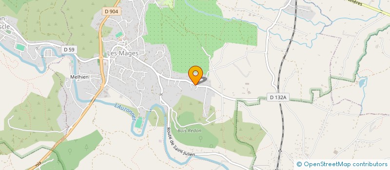 localisation de l'entreprise APODIS SARL  LES MAGES