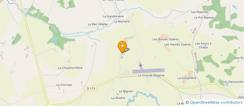 localisation de l'entreprise APOGE  ARON