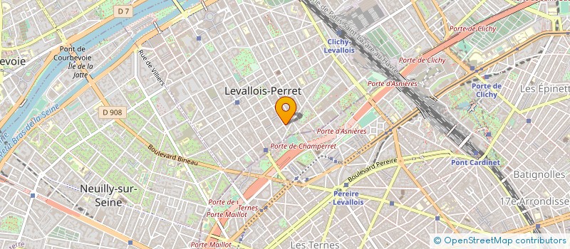 localisation de l'entreprise APOGEA à LEVALLOIS-PERRET