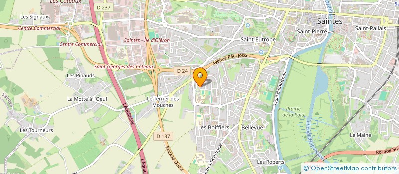 localisation de l'entreprise APOGEA ATLANTIQUE  SAINTES