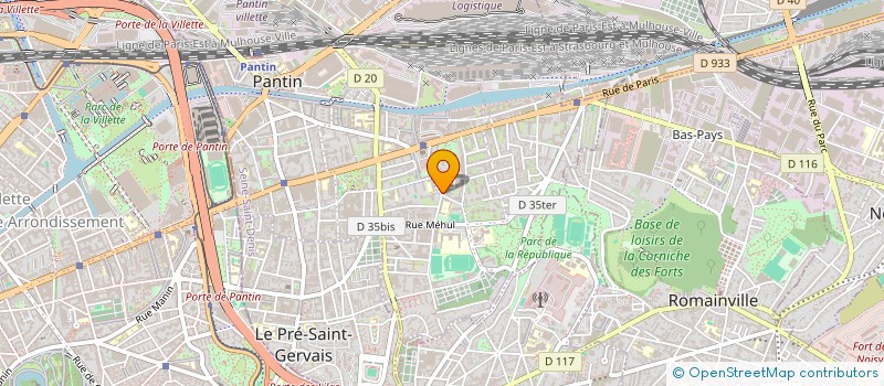 localisation de l'entreprise APOGEE  PANTIN