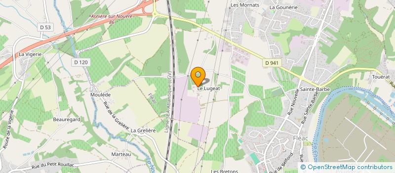 localisation de l'entreprise APOGEE à FLEAC